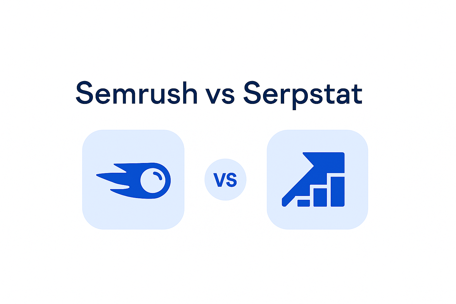 Infographie comparant Semrush (plateforme SEO complète), Serpstat (tout-en-un abordable) et ChatSEO (IA sur vos vraies données Search Console)